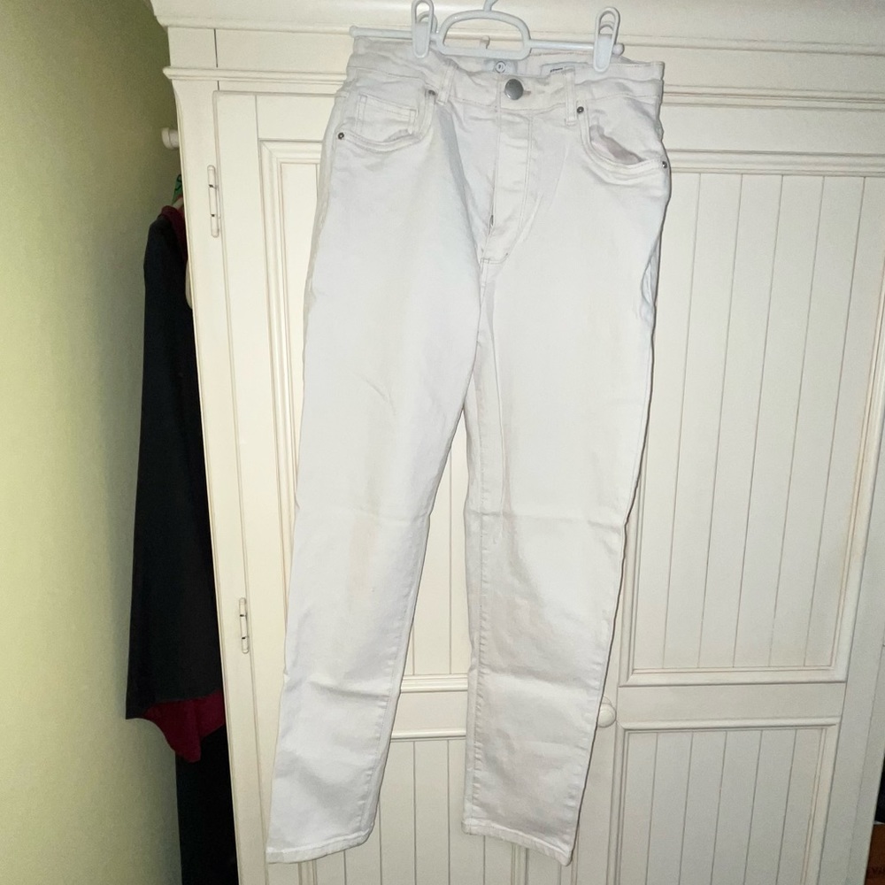 White Stretch Mom Cotton On Jeans